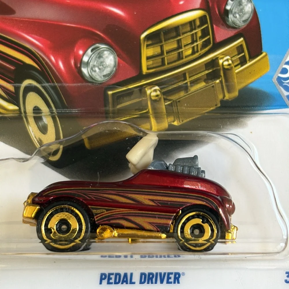 Hot Wheels Pedal Driver Toy Car Red Rod Hotwheels PedalCar Racer Mattel 🆕 2026